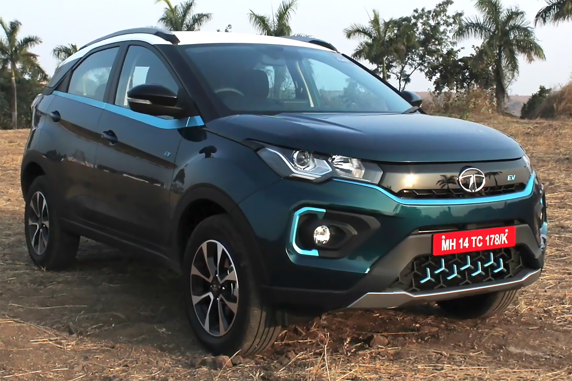 Tata Nexon EV electric SUV, front view