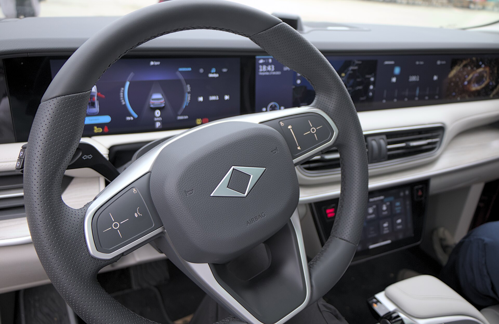 Togg T10X dashboard and front seats