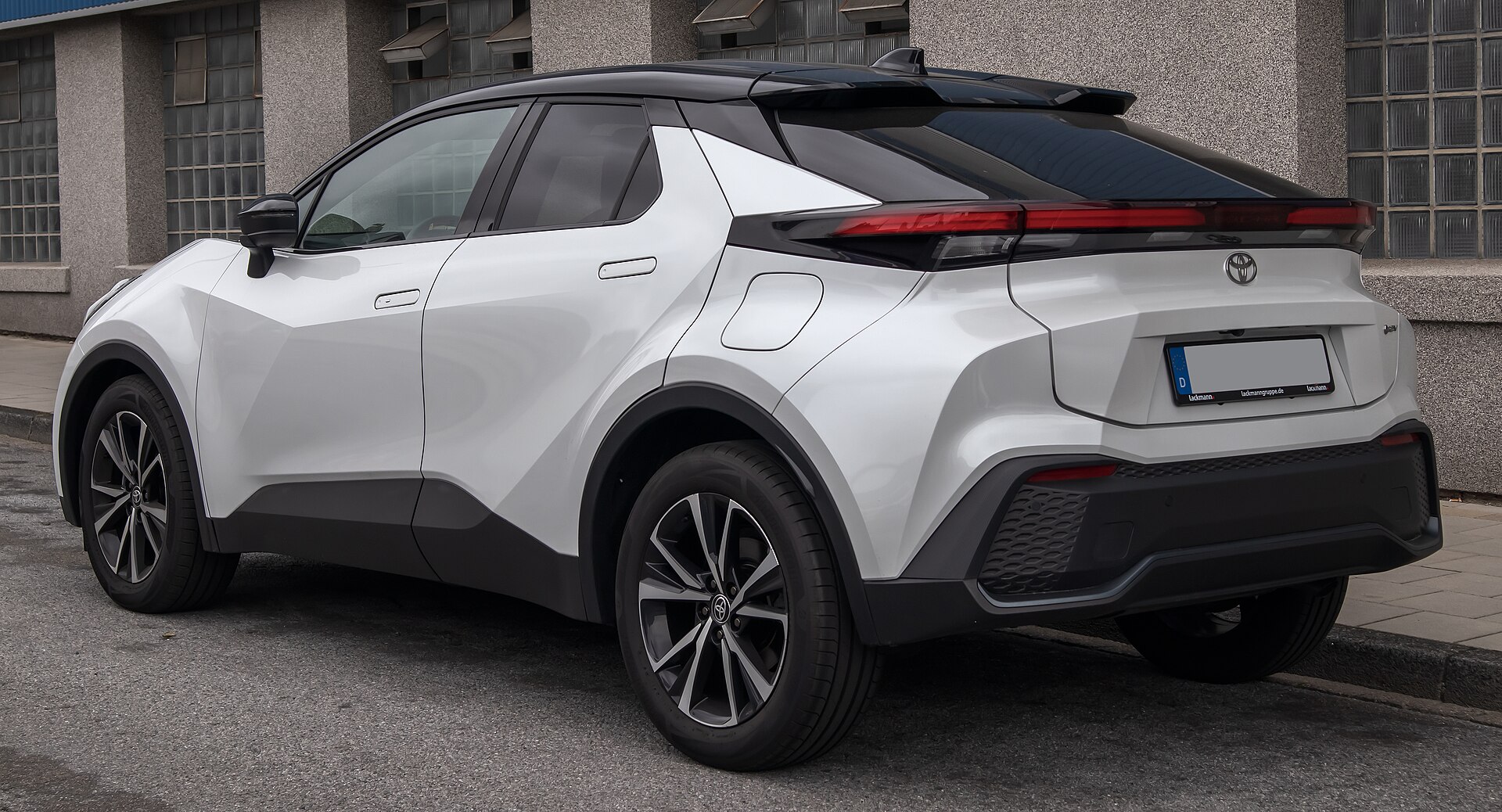 Toyota C-HR II, rear three-quarter view