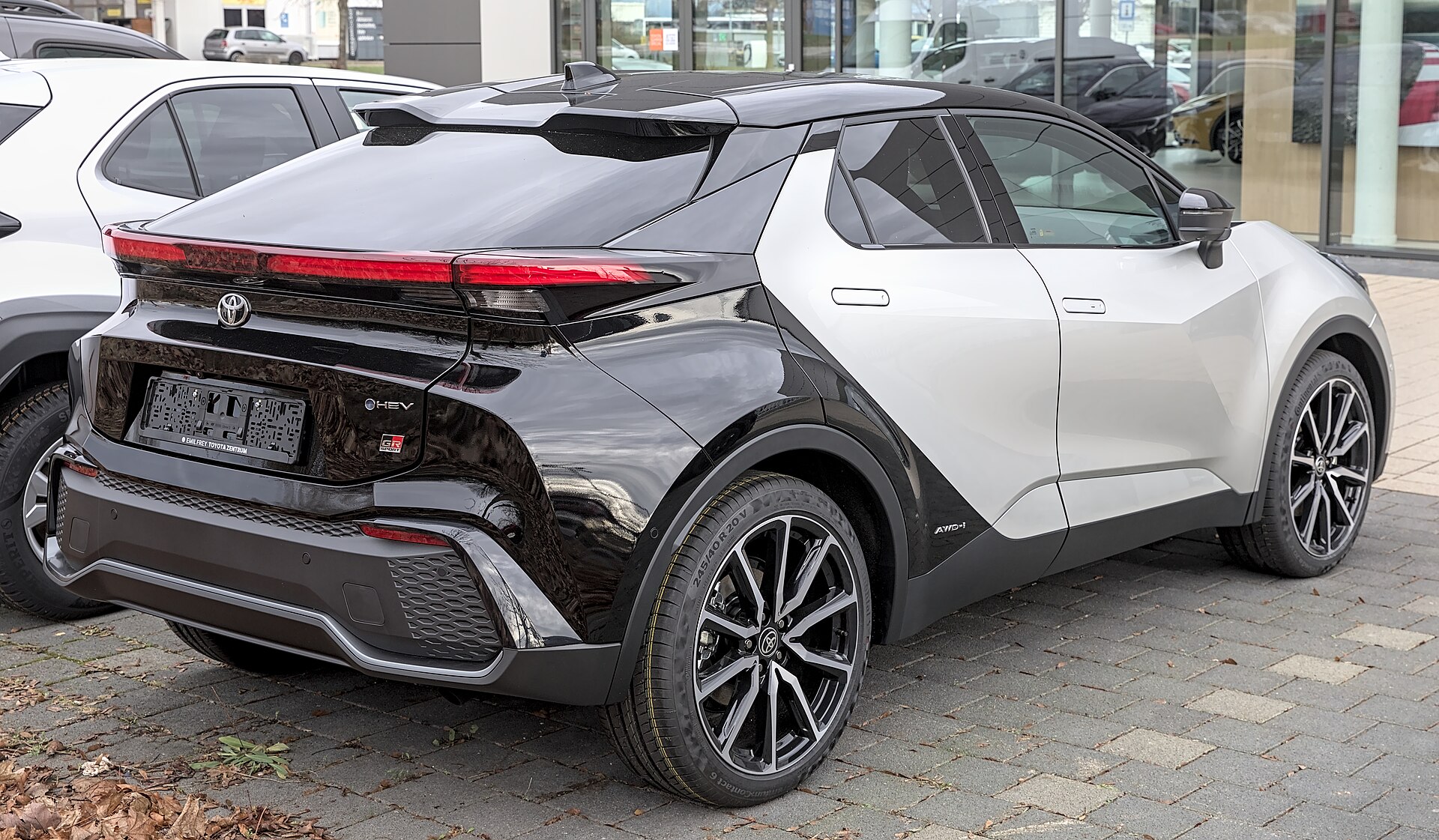Toyota C-HR GR Sport with 20-inch wheels, exterior view