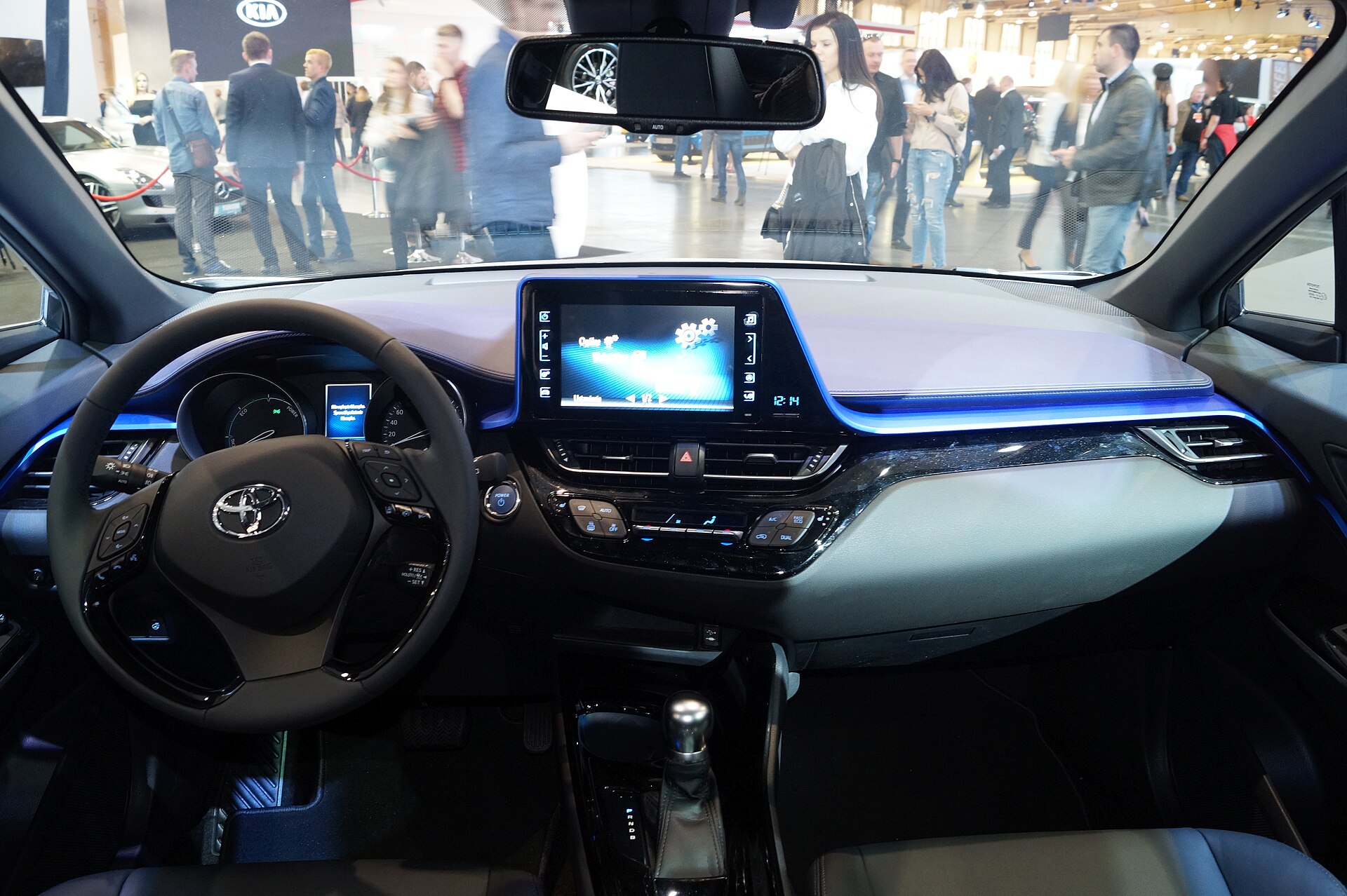 Toyota C-HR cabin and dashboard