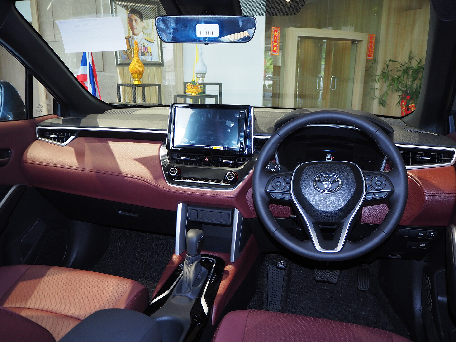 Toyota Corolla Cross dashboard and steering wheel