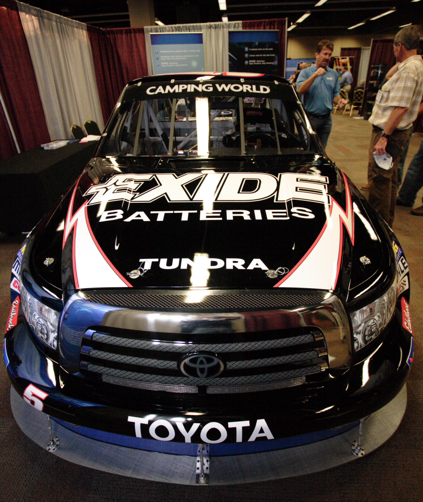 Toyota Tundra NASCAR truck on track