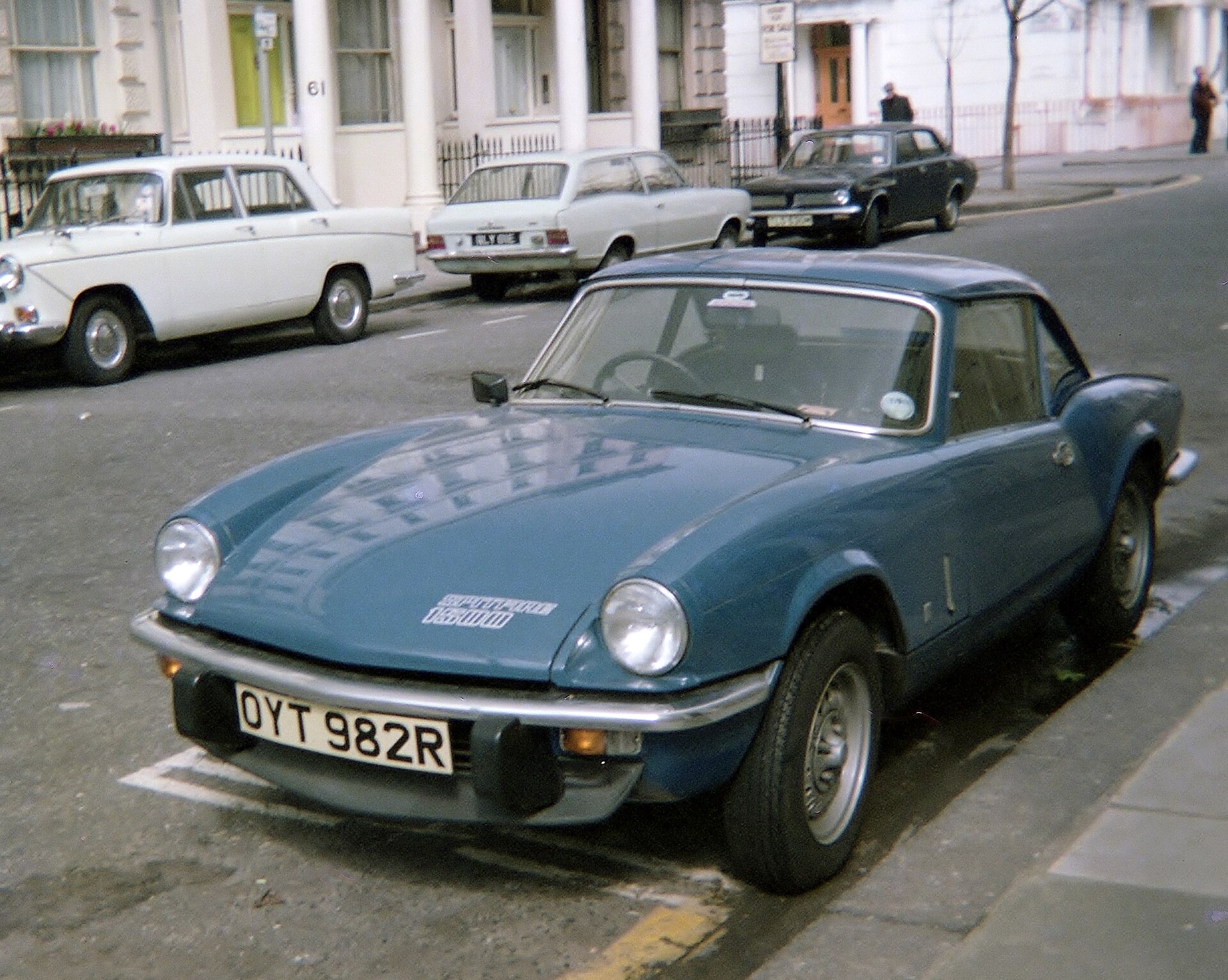 Triumph Spitfire 1500 parked in a London street