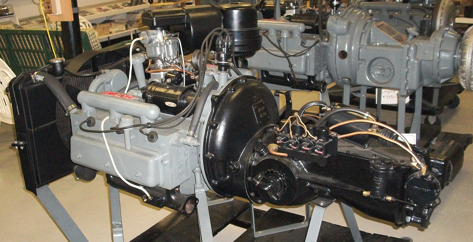 Tucker 335 flat-six engine with Y-1 gearbox