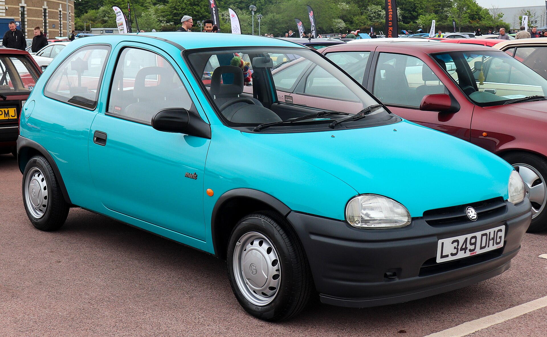 Vauxhall Corsa B three-door hatchback, front view
