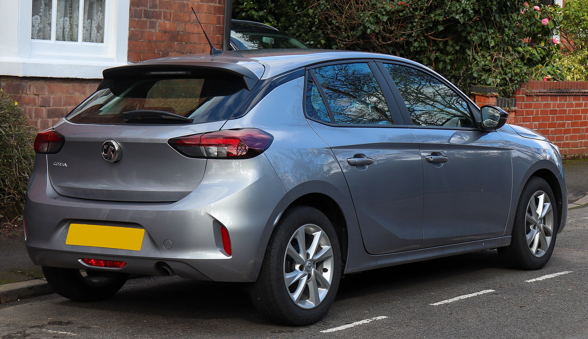 Vauxhall Corsa F hatchback, rear three-quarter view