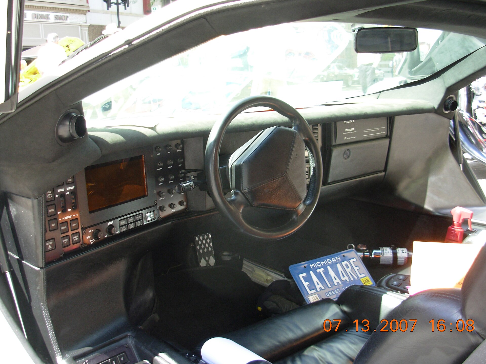 Interior of a Vector W8 with leather seats