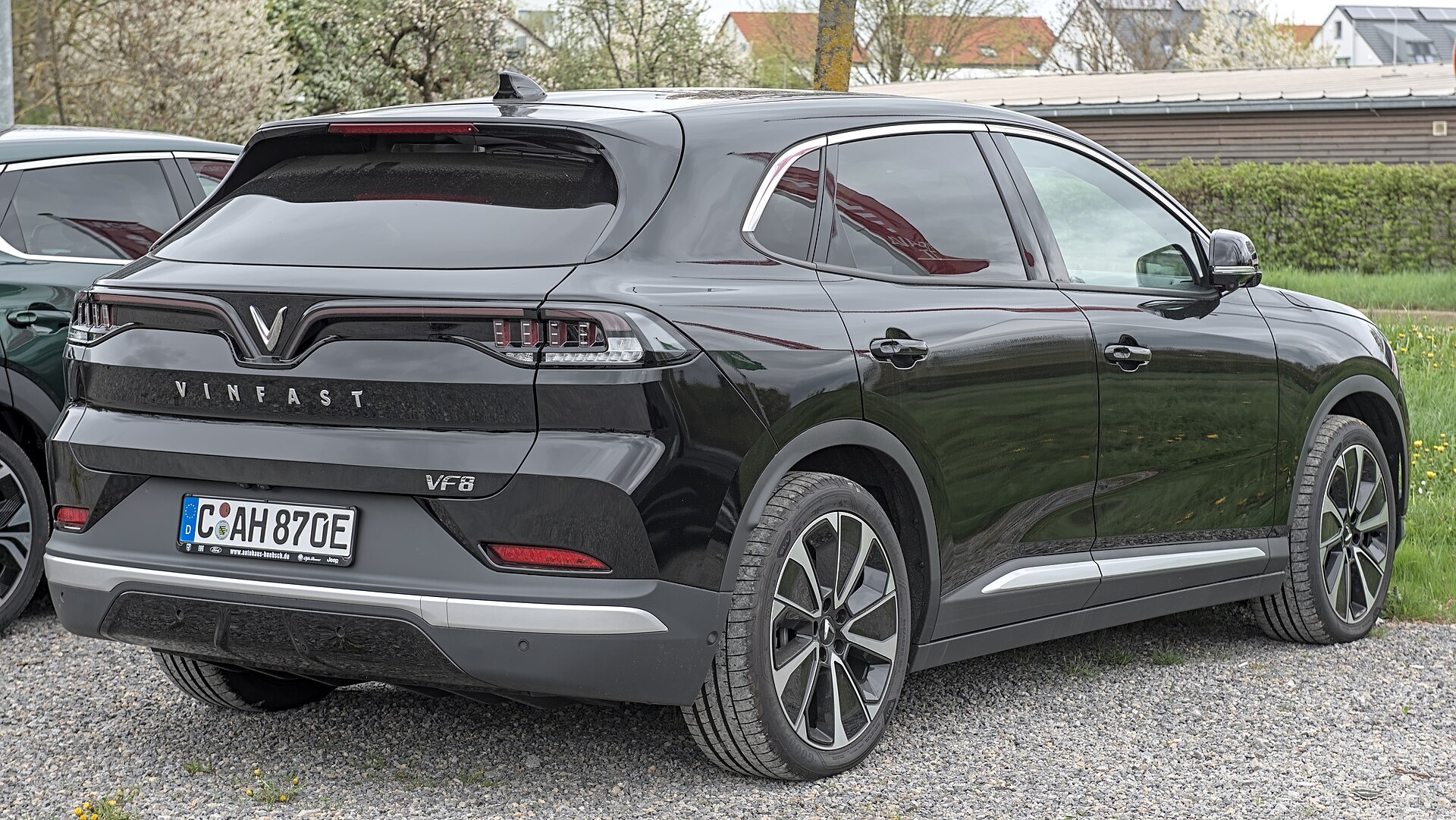 VinFast VF 8, rear three-quarter view