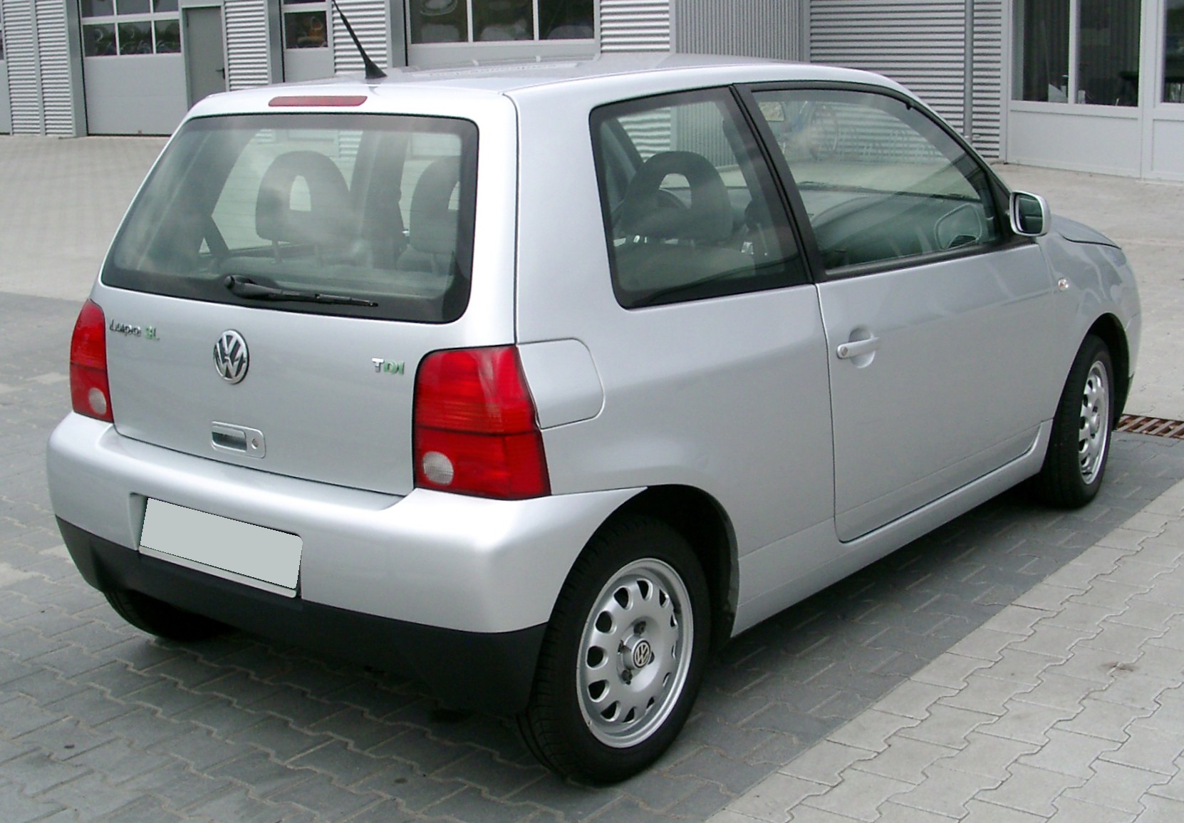 Volkswagen Lupo city car from the rear