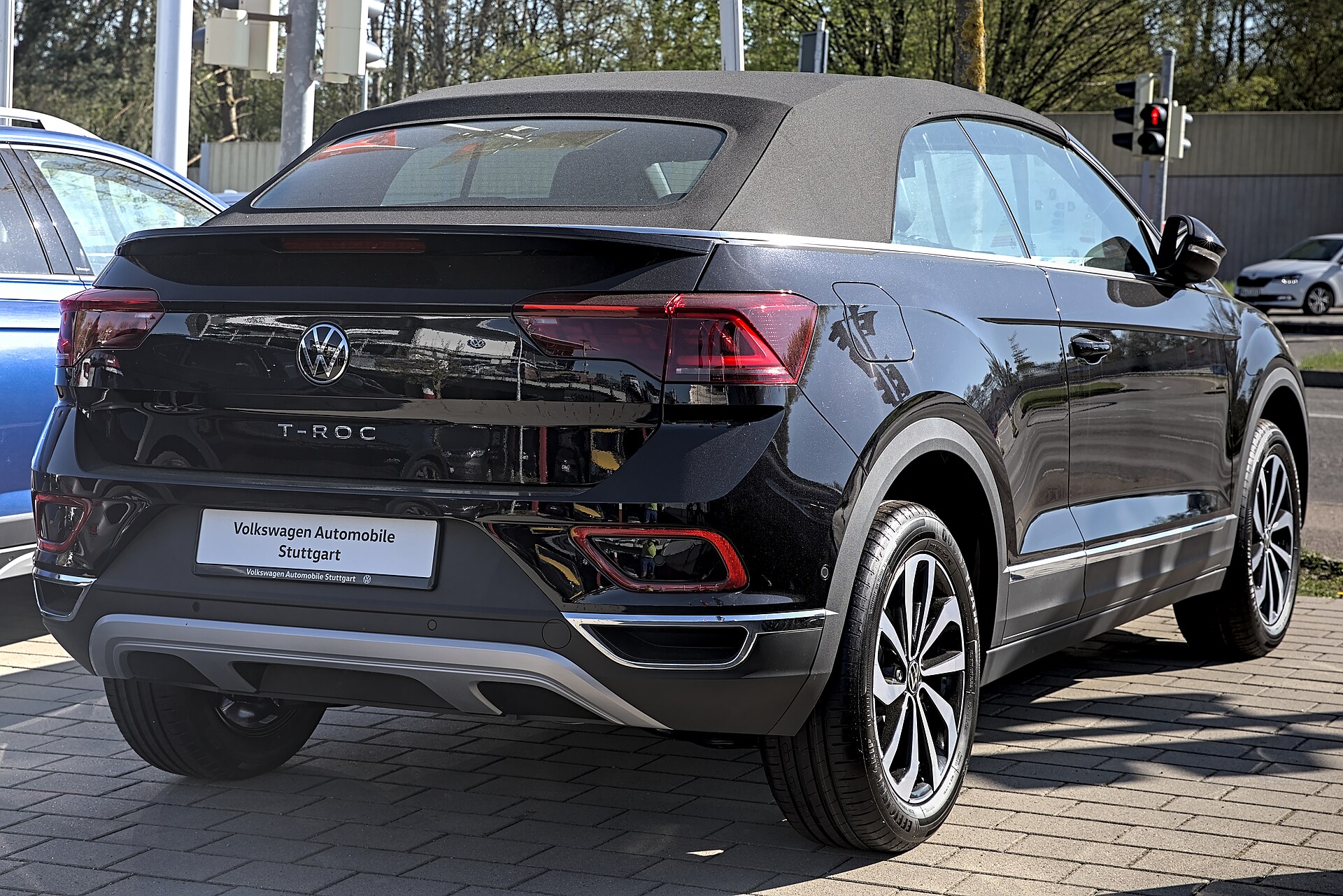 Volkswagen T-Roc Cabriolet with the roof down