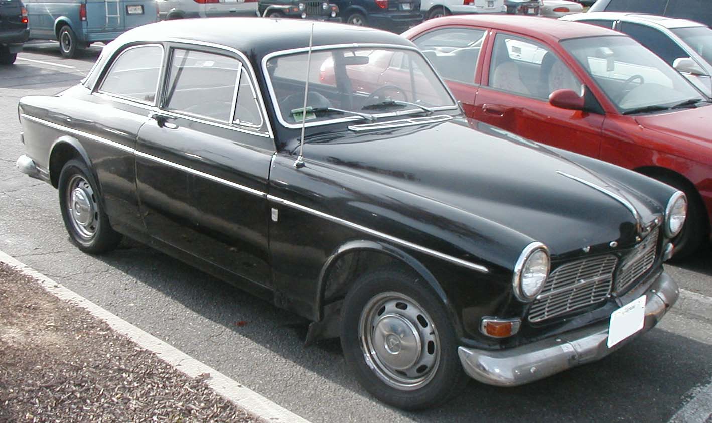Black Volvo 122 two-door saloon of 1966