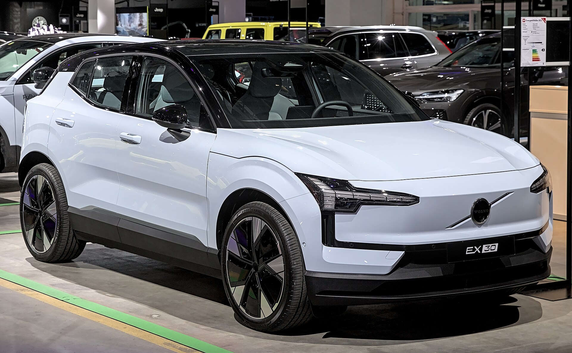 Volvo EX30 on the Auto Zürich 2023 stand