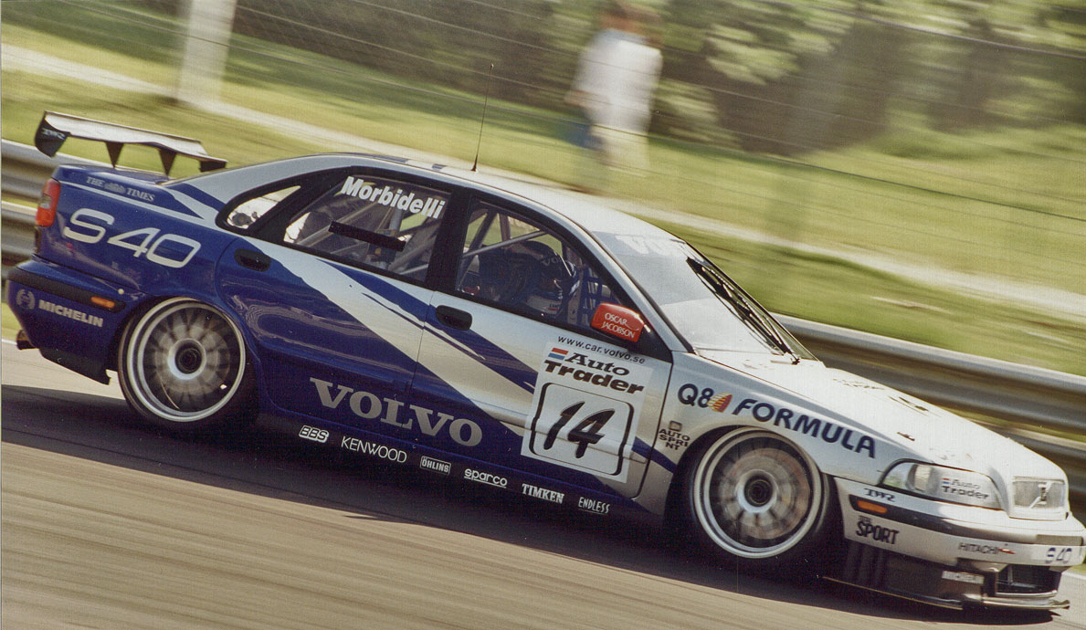 Volvo S40 touring car on track